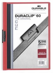 Durable Duraclip 60 Präsentations-Mappe PVC Rot, Transparent (Durable DURACLIP 60 A4 Folder Red [25])