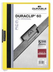 Durable DURACLIP 60 Präsentations-Mappe Gelb (Durable DURACLIP 60 A4 Folder Yellow [25])