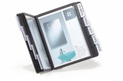 Durable 550601 Dokumentenanzeige-Karussell Tisch/Bank Porträt A5 (Durable VARIO TABLE 10 A5 Black)