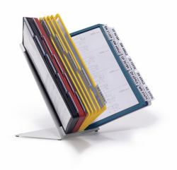 Durable 551000 Dokumentenanzeige-Karussell Tisch/Bank Porträt A4 (Durable VARIO TABLE 30 A4 Assorted)