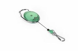 Durable 832705 Auweishülle Zubehör Namensschild mit Jojo Grün, Silber 1 Stück[e] (Durable STYLE Snap Hook Badge Reel Green)