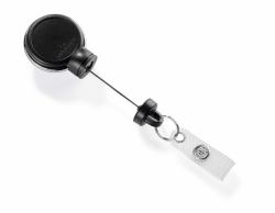 Durable Jojo EXTRA STRONG 360° Druckknopfschlaufe Schwarz (Durable EXTRA STRONG Badge Reel 360Â°)