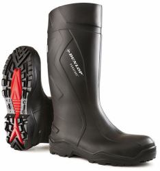 Dunlop PUROFORT+ WELLINGTON 1 PAIR BLK 6.5 (Dunlop Purofort+Full Safety Black 06.5)
