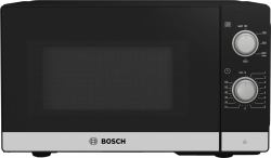 Bosch Serie 2 FFL020MS2 Mikrowelle Schwarz, Edelstahl Solo-Mikrowelle Arbeitsplatte 20 l 800 W (Bosch Serie | 2 FFL020MS2 - mikrobÃ¸lge)