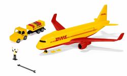 Siku DHL cargo aircraft with accessories Flugzeug Vormontiert (DHL Frachtflugzeug mit ZubehÃ¶r [blau/w)