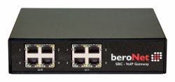 beroNet 4 FXS Small Business Line VoIP Gateway/Controller 10, 100 Mbit/s 