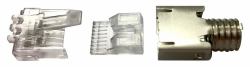 CommScope MP-6S-B-5 RJ45 Edelstahl, Transparent 