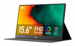 HKC V16 TV-Gerät/Monitor tragbar Tragbarer Monitor Schwarz 39,6 cm [15.6"] 1920 x 1080 Pixel (HKC V16 16" Portable Monitor)