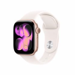 Apple Watch Series 11 OLED 42 mm Digital 374 x 446 Pixel Touchscreen 5G Roségold WLAN GPS (-WATCH S11 CEL 42 RG ALU LBL SB M/L)