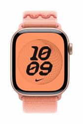 Apple Nike Sport Loop Band Pink Nylon, Recyceltes Polyester, Spandex (-42MM ALPENGLOW PINK NIKE SPORT LOOP)
