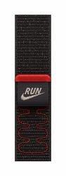 Apple Nike Sport Loop Band Schwarz Nylon, Recyceltes Polyester, Spandex 