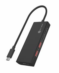 ICY BOX IB-HUB1436-CPD, USB 3.2 Gen 2 Hub, 1x Type-C® zu 2x Type-C® und 2x Type-A USB Anschlüs...