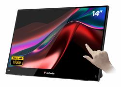Verbatim Portable 14" FHD Touch Monitor LIGHT Tragbarer Monitor Schwarz 35,6 cm [14"] LCD 1920 x 1080 Pixel (Portable 14' Fhd Touch - Monitor Light - Warranty: 24M)