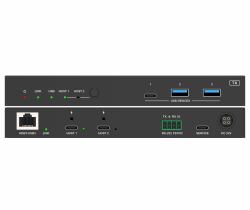 Vivolink VLUSBCEXT2X2 KVM-Extender (USB3.2 Gen 1 Extender [100m] - with Dual USB-C in & Video - out - Warranty: 36M)