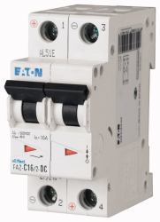 Eaton FAZ-C3/2-DC Stromunterbrecher Miniatur-Leistungsschalter Typ C (FAZ-C3/2-DC A SWITCHGEAR FOR - DC APPLICATIONS GENERAL SPECIFIC)