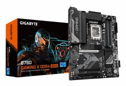 GIGABYTE B760 GAMING X DDR4 GEN5 Mainboard (Gigabyte B760 GAMING X DDR4 GEN5 Intel 1700 Socket Motherboard, ATX, 4x DDR4 Slots, 3x M.2 Sockets, Fitted I/O Shield, 2.5GbE LAN, 1x DisplayPort / 1x HD...
