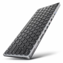 Axagon HMC-KB-US, USB 5Gbps hub w. keyboard, HDMI 4K/60Hz, 3x USB-A, SD/mSD, audio, PD 100, US la...