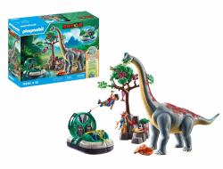 Playmobil Dinos Brachiosaurus-Begegnung mit Luftkissenboot (Playmobil Dinos 71819 Brachiozaur z po)