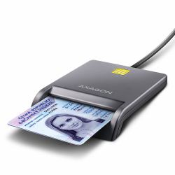 Axagon CRE-SM3T USB-A Smart / ID card Flat Reader (*CRE-SM3T SMART card rea er USB 1.3m c)