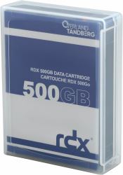 Tandberg Data O-T RDX 500GB Kassette (RDX 500 GB Cartridge [HDD] - RDX Cartridge 500 GB, Tape - Cartridge, 1000 GB, 5000 pass[es], 10 year[s], 10 - 40 Â°C, 10 - 80% - Warranty: 36M)