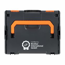 Brother ZPTOUCHLBOXXKOMPL Ausrüstungstasche/-koffer Hartschalenkoffer Schwarz, Orange (Brother L-BOXX 136 Systemkoffer mit Schaumstoffeinlage)