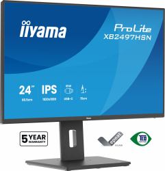 iiyama ProLite XB2497HSN-B1 Computerbildschirm 60,5 cm [23.8"] 1920 x 1080 Pixel Full HD LED Schwarz (24" XB2497HSN-B1 Monitor - 24" Black IPS LCD Monitor 100hz 1ms)