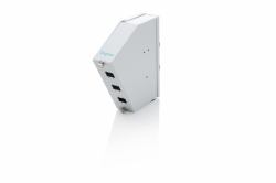 Digitus Fiber optic DIN rail splice distributor, angled, 6 SC SX/LC DX, grey (FIBER OPTIC DIN RAIL SPLICE DIS - ANGLED 6 SC DX/LC QUAD GREY)