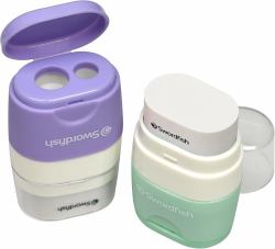 Snopake Twin Combo Sharpener & Eraser Pastel CDU- 1 CDU of 20