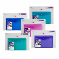 Snopake Polyfile A4/A5 Duo Electra Asstd- 5 Files