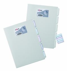 Snopake Slip File 5 part A4 Clear- 5 Files