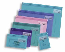 Snopake "Zippa-Bag S" Electra Colour Packs - DL [Envelope size] Präsentations-Mappe (Snopake Zippa Bag 'S' DL Electra Assorted- 25 Bags)
