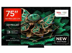 TCL 75C7K-UK Fernseher 190,5 cm [75"] 4K Ultra HD Smart-TV WLAN Schwarz 3000 cd/m² (TCL C7K 75 QD-MINI LED 4K HDR SMART)