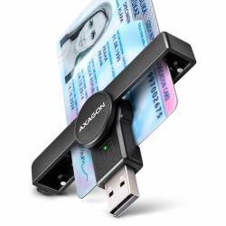 Axagon CRE-SMPA USB-A Smart / ID Card PocketReader Kartenleser (AXAGON CRE-SMPA USB Smart Card PocketR)