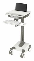 Ergotron M021-0101-100000-1-0 All-in-One PC/Workstation Halterungen/ Ständer 19,5 kg Weiß, Grau 43,2 cm [17"] (Mosaic Laptop Cart)