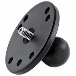 RAM Mounts RAM-B-202AU Kamera-Montagezubehör Kugel-Adapter (UNPKD RAM BASE W/ 1/4Inch-20 - STST STUD - Warranty: 1188M)