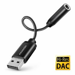 Axagon ADA-HA USB-A auf 3,5-mm-Klinke Hi-Res DAC Audio-Adapter, 384 kHz / 32 Bit, Stereo (AXAGON ADA-HA USB-A to 3.5mm jack Hi-R)