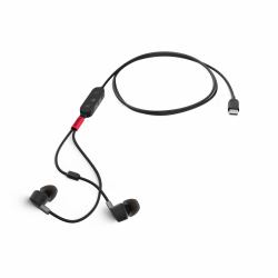 Lenovo 4XD1C99220 Kopfhörer & Headset Kabelgebunden im Ohr Musik/Alltag USB Typ-C Schwarz 