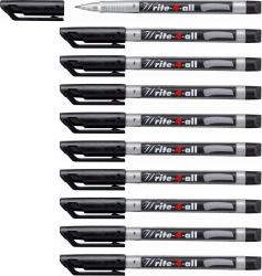 STABILO Write-4-all Permanent Marker Pen Fine Pack of 10 Black