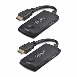 StarTech.com 4KHDMI-WIRELESS-65FT Audio-/Video-Leistungsverstärker AV-Sender und -Empfänger Schwarz (WIRELESS HDMI EXTENDER - 20M - USB POWERED PLUG AND PLAY)