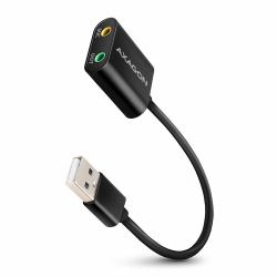 Axagon ADA-12 USB 2.0 Stereo Audio Mini-Adapter 15 cm Kabellänge - Kabel - Audio/Multimedia 2.0 Kanäle (AXAGON ADA-12 USB 2.0, Stereo Audio Mi)