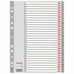 Esselte Plastic indexes Numerischer Registerindex Polypropylen [PP] (Esselte register PP A4 1-31 grÃ¥)