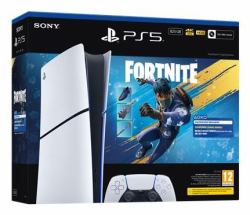 Sony Interactive Entertainment PlayStation 5 [model group - Slim] Digital Edition, Fortnite Flowering Chaos Bundle (PS5 Console 825GB Digital Ed White + F)