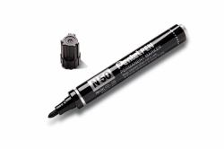 Pentel N50 12 Pack Black Permanent Marker Bullet Tip 2.2mm Line