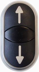 M22-Ddl-S-X7/X7 Push-Button - Panel Black, Chrome - Warranty: 12M