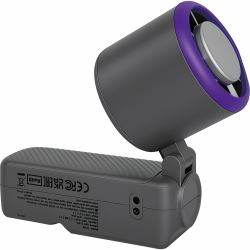 Verbatim 32349 Handzerstäuber/Ventilator Violett, Grau Handventilator (Cool 'n' Go Ice Touch Pro - Handheld Fan Grey/Purple - Warranty: 24M)
