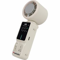 Verbatim 32348 Handzerstäuber/Ventilator Weiß, Silber Handventilator (Cool 'n' Go Ice Touch Pro - Handheld Fan White/Sliver - Warranty: 24M)