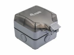 Equip Aufputz-Anschlussdose für den Außenbereich mit 1 Keystone-Anschluss, Schutzart IP66 (Outdoor 1-Port Keystone Jack - Surface Mount Box - Warranty: 12M)