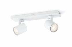 Philips myLiving Runner Decken-/Wandspot 2x (Living 5309231P0 Surfaced - Lighting Spot Gu10 Led 7 W F - Warranty: 12M)