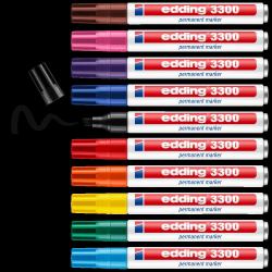 edding 3300 Permanent Marker Assorted colour Pack of 10