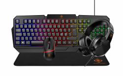 deltaco gaming GAM-174 Tastatur Maus enthalten USB QWERTY Nordisch Schwarz 